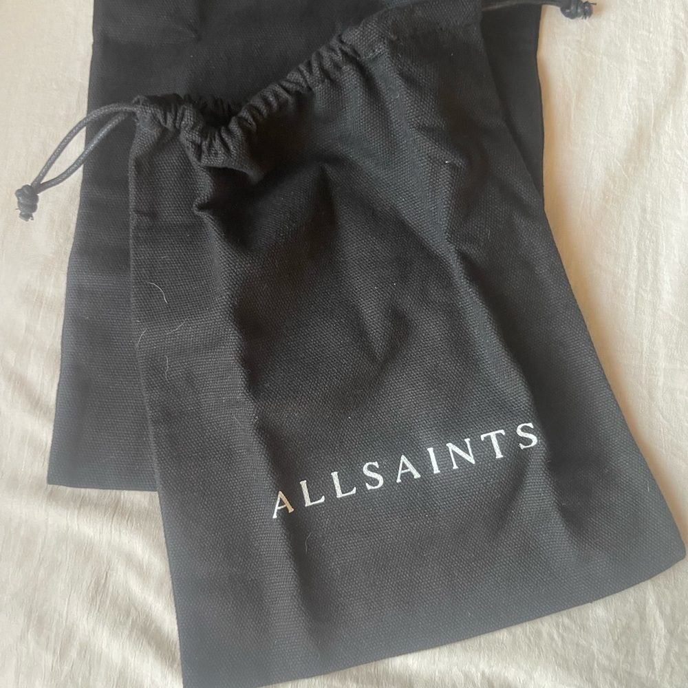 2 New All Saints Black Storage Bags